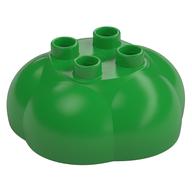 Duplo Plant Bush / Tree Top / Rock Pile with 4 studs Hellgrün