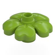 Duplo Plant, Flower with 1 Top Studs Lime