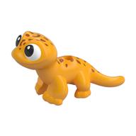 Animal, Salamander with Black Eyes, Dark Orange Spots print (Popcorn) Leuchtendes Hellorange