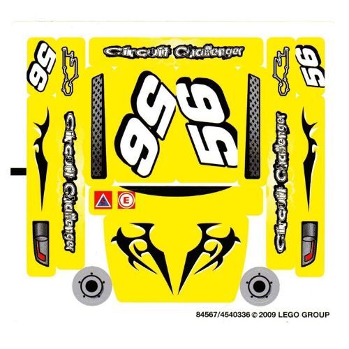 Sticker Sheet for Set 8183-1 [No Color/Any Color]