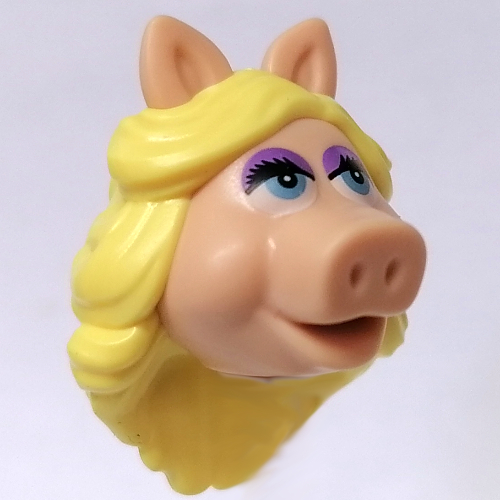 Minifig Head Special (Miss Piggy) Hellnougat