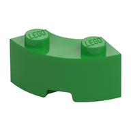 Brick Round Corner 2 × 2 Macaroni with Stud Notch and Reinforced Underside [New Style] Hellgrün