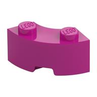 Brick Round Corner 2 × 2 Macaroni with Stud Notch and Reinforced Underside [New Style] Magenta