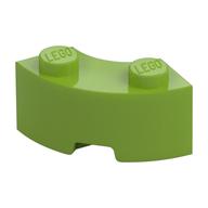 Brick Round Corner 2 × 2 Macaroni with Stud Notch and Reinforced Underside [New Style] Limette