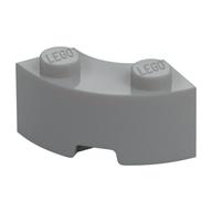 Brick Round Corner 2 × 2 Macaroni with Stud Notch and Reinforced Underside [New Style] Light Bluish Gray