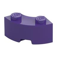 Brick Round Corner 2 × 2 Macaroni with Stud Notch and Reinforced Underside [New Style] Dunkellila