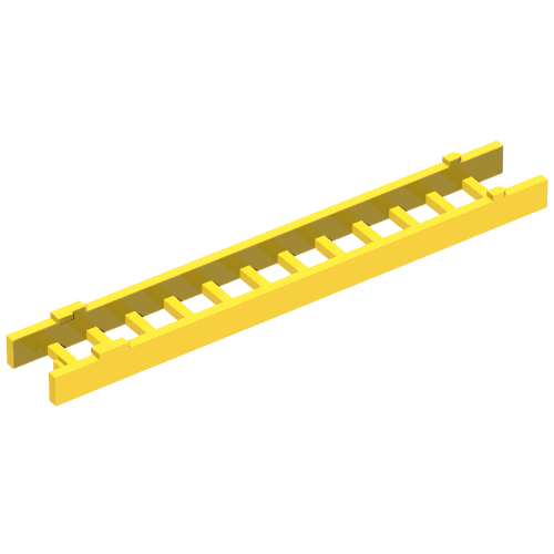 Ladder 10.3cm (collapsed) 3-Piece - Middle Section Yellow