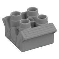 Duplo Engine Block 2 × 2 Light Bluish Gray