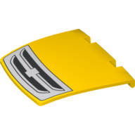 Duplo Car Hood / Bonnet 3 × 4 with Grille Print Yellow