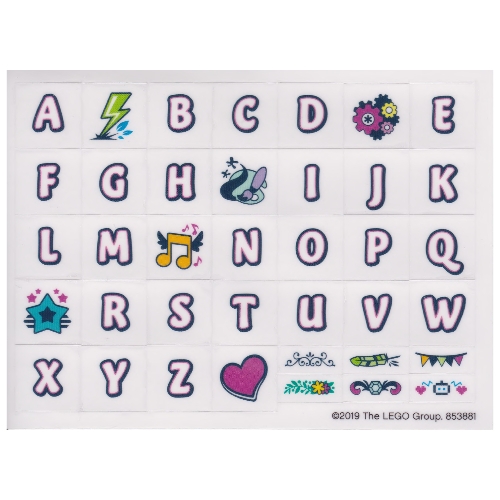 Sticker Sheet for Set 853881-1 [No Color/Any Color]