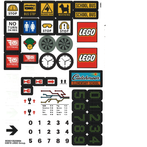 Sticker Sheet 2 for Set 853921-1 [No Color/Any Color]