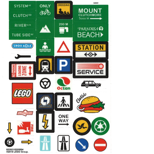 Stickerbogen 3 für Set 853921-1 [Keine Farbe/Beliebige Farbe]