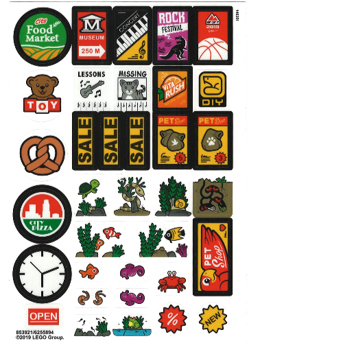Sticker Sheet 4 for Set 853921-1 [No Color/Any Color]