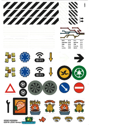 Stickerbogen 5 für Set 853921-1 [Keine Farbe/Beliebige Farbe]