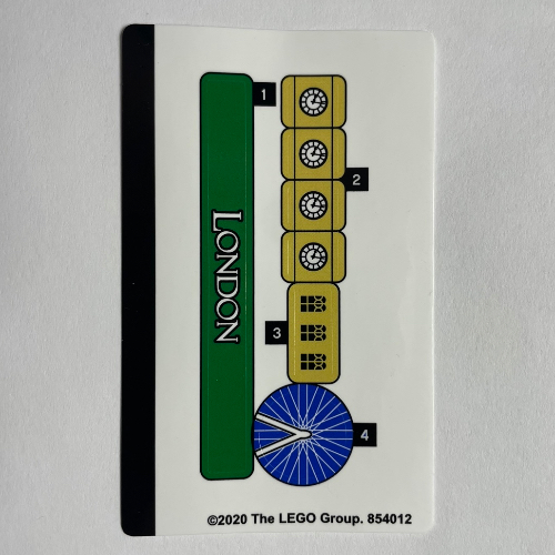 Sticker Sheet for Set 854012-1 [No Color/Any Color]