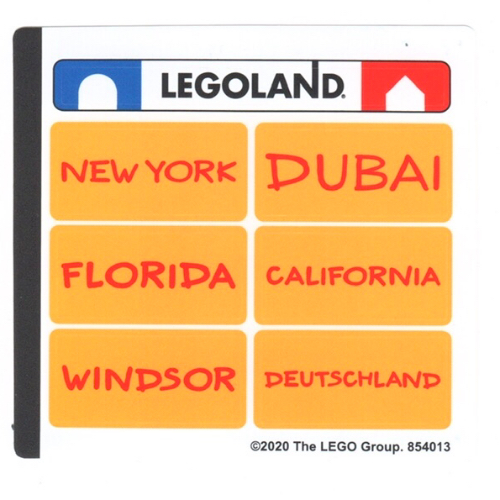 Stickerbogen 1 für Set 854013-1 [Keine Farbe/Beliebige Farbe]