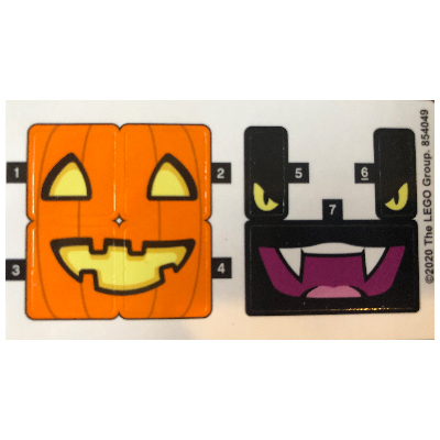 Stickerbogen für Set 854049-1 [Keine Farbe/Beliebige Farbe]