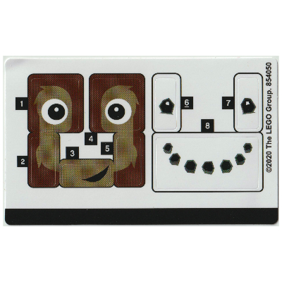 Sticker Sheet for Set 854050-1 [No Color/Any Color]