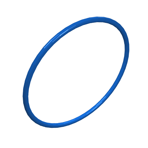 Technic Rubber Belt Medium [24mm ID] [Round Cross Section] Blau