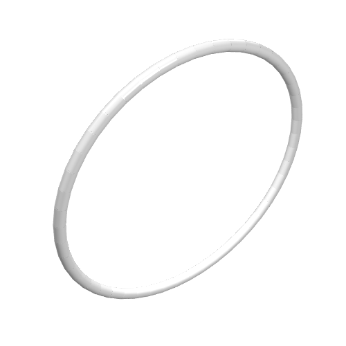 Technic Rubber Belt Medium [24mm ID] [Round Cross Section] White