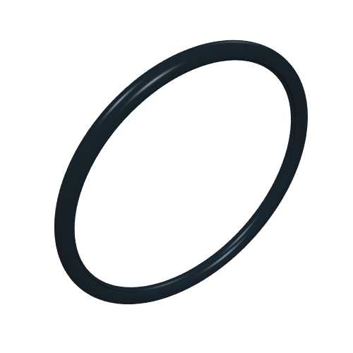 Technic Rubber Belt Medium [26mm ID] [Round Cross Section] Black