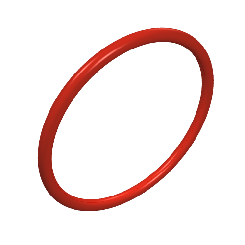 Technic Rubber Belt Medium [26mm ID] [Round Cross Section] Red