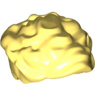 Hair Wavy Top, Hole at Back Bright Light Yellow