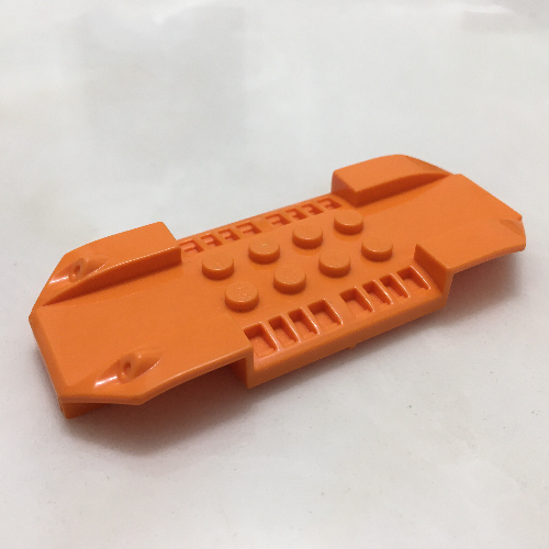 Vehicle Body, Base Fast Food Racer 4 × 10 with Headlights and Side Vents Orange