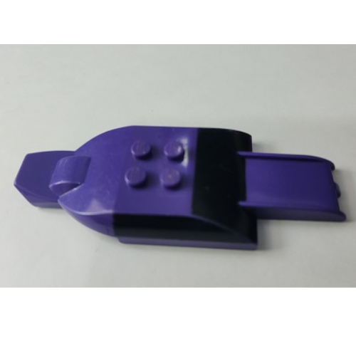 Vehicle Body, Top Fast Food Racer 4 × 10, Black Windshield and Side Windows Dark Purple