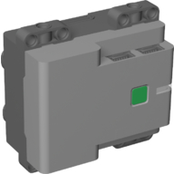 Hub, Powered Up 4-Port (Technic Control+) - Screw Opening Light Bluish Gray