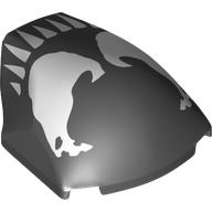 Large Figure Face 4 × 5 × 1 2/3 with Venom Face Print Schwarz