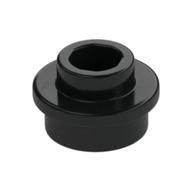 Plate Round 1 × 1 with Open Stud Black