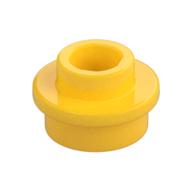 Plate Round 1 × 1 with Open Stud Yellow