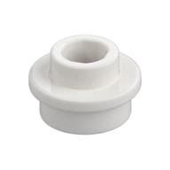 Plate Round 1 × 1 with Open Stud White