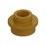 Plate Round 1 × 1 with Open Stud Pearl Gold