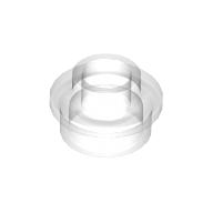 Plate Round 1 × 1 with Open Stud Trans-Clear