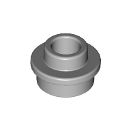 Plate Round 1 × 1 with Open Stud Light Bluish Gray