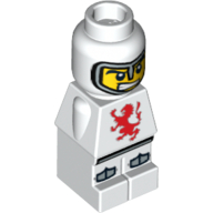 Microfig Lava Dragon Knight White White