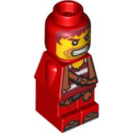Microfig Pirate Plank Pirate Red Red