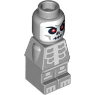 Microfig Skeleton Warrior Print in Light Bluish Gray