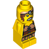 Microfig Female Warrior Print Gelb