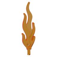 Wave / Flame Rounded Large [Plain] Trans-Orange