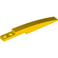 Brick Curved 10 × 1 [Asymmetric Inside Ridges] Yellow