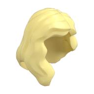 Hair Mid-Length with Part over Front of Right Shoulder Leuchtendes Hellgelb