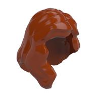Hair Mid-Length with Part over Front of Right Shoulder Dark Orange