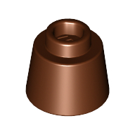 Cone 1.17 × 1.17 × 2/3 (Fez) Reddish Brown