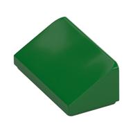 Brick Sloped 30° 1 × 2 × 2/3 Green