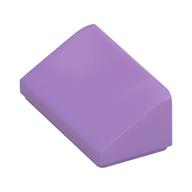 Brick Sloped 30° 1 × 2 × 2/3 Medium Lavender