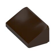 Brick Sloped 30° 1 × 2 × 2/3 Dark Brown