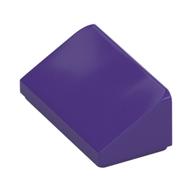Brick Sloped 30° 1 × 2 × 2/3 Dark Purple